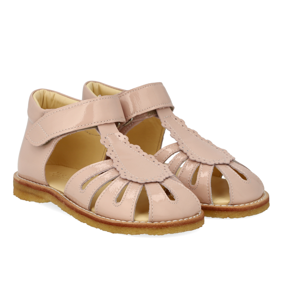 Beginner sandal with velcro closure - Rosebud