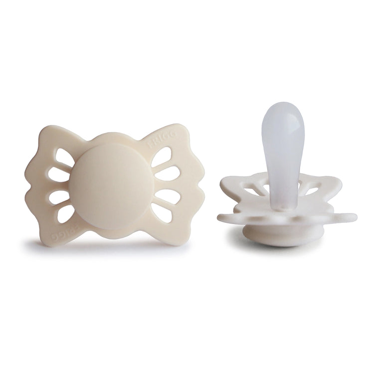 FRIGG Symmetrical Pacifier - Lucky Silicone Size 2 - Cream