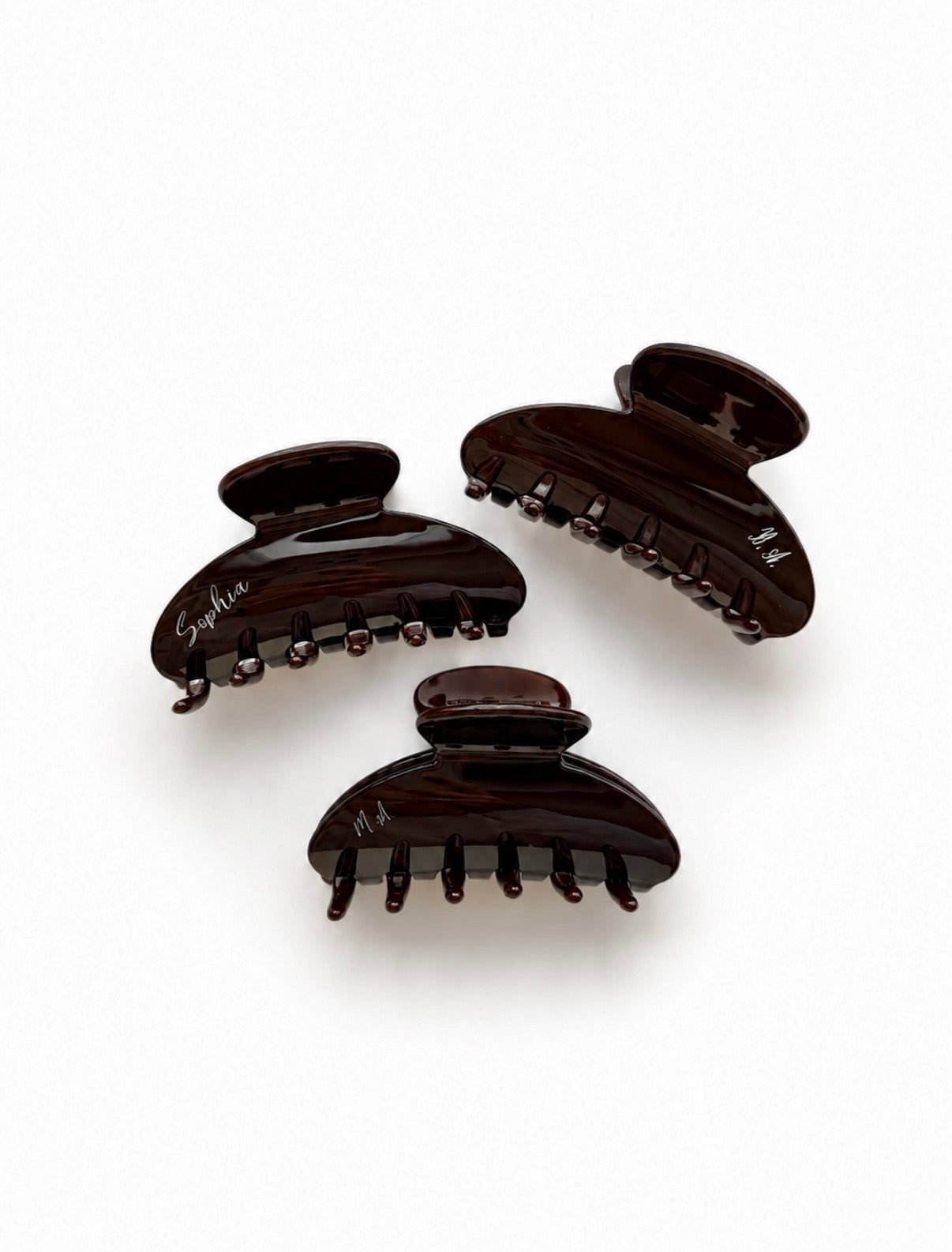Little Noora - Minimalist Hair Claw Clip - Deep Mocha