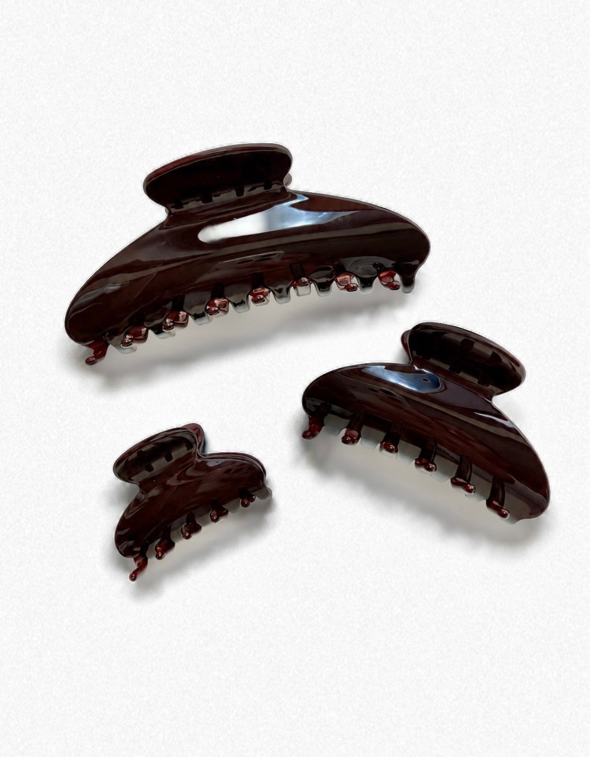 Little Noora - Minimalist Hair Claw Clip - Deep Mocha