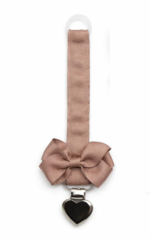 Little Noora - Pacifier Clip - Chocolate Noir