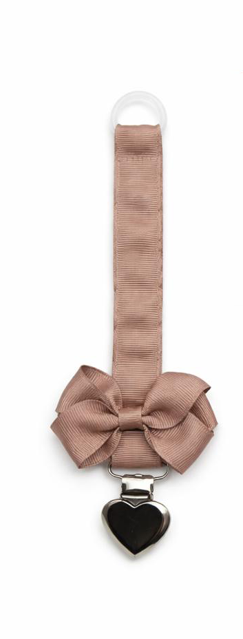 Little Noora - Pacifier Clip - Dusty Cocoa