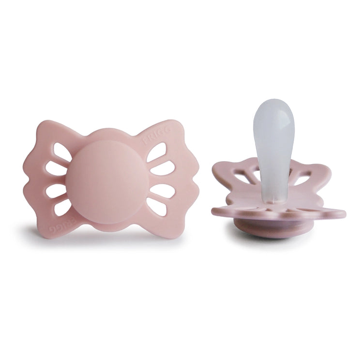 FRIGG Symmetrical Pacifier - Lucky Silicone Size 1 - Blush