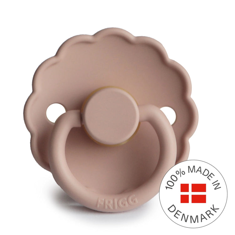 FRIGG Round Pacifier - Daisy Silicone Size 1 & 2 - Blush