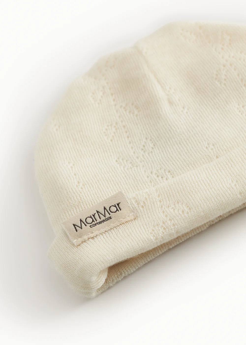 MarMar Copenhagen Aiko Wool Pointelle Hat - Natural